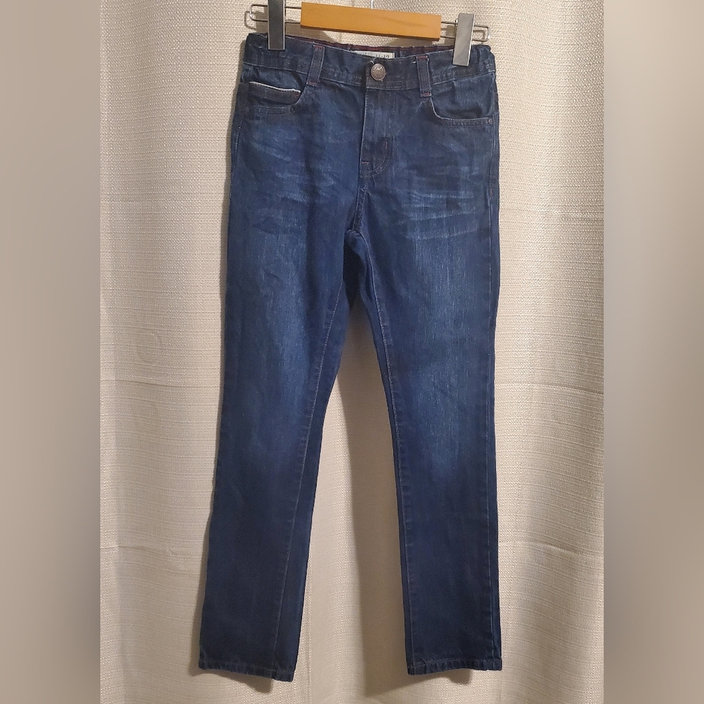 (4/$20) ZY Unisex/Boys Straight Leg Blue Jeans